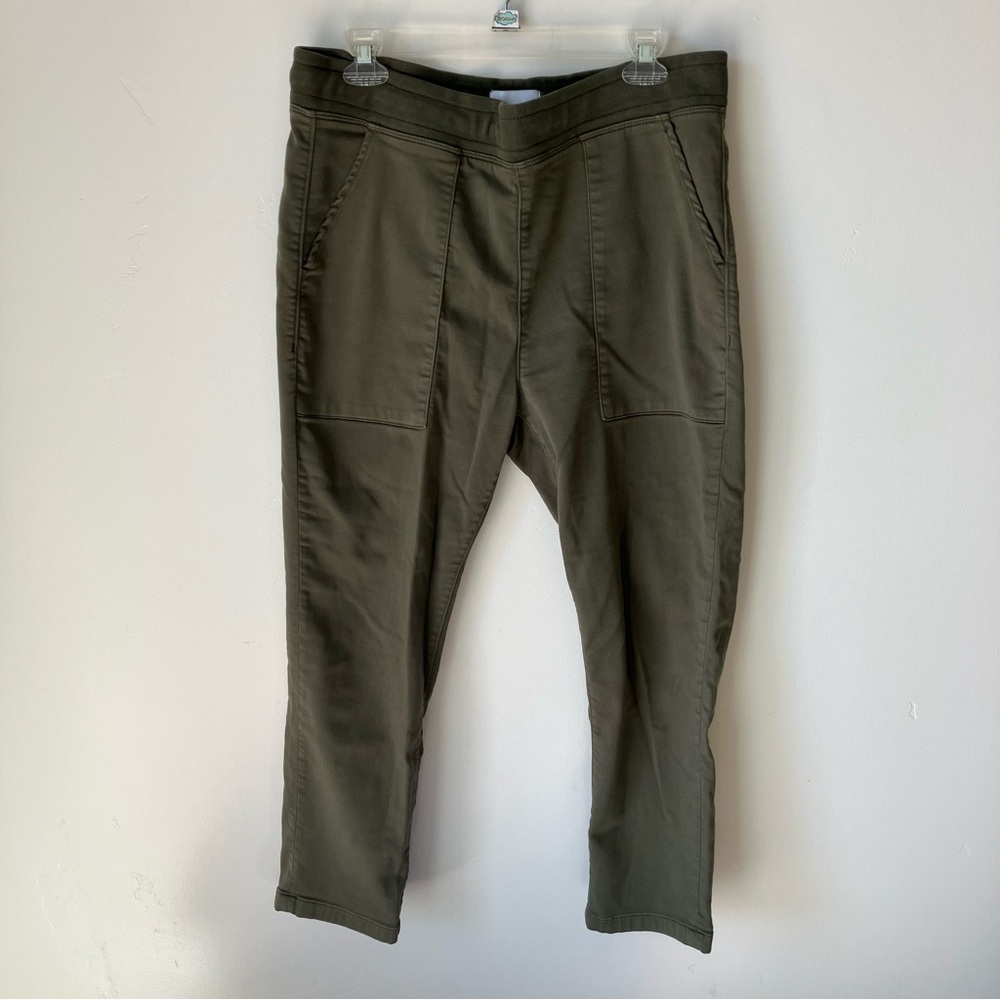 DU/ER Duer No Sweat Everyday Pants Laurel Green Women's Large Skinny Short